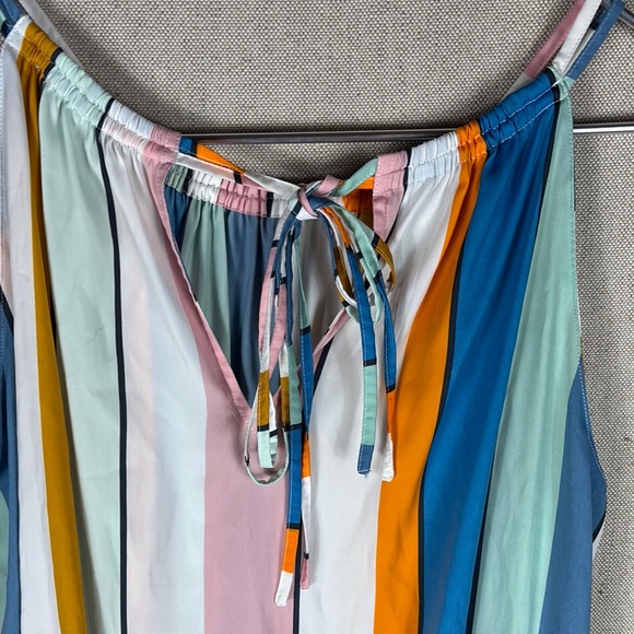 Loft > Multicolor Striped Sleeveless Halter Top Medium - Picture 10 of 11